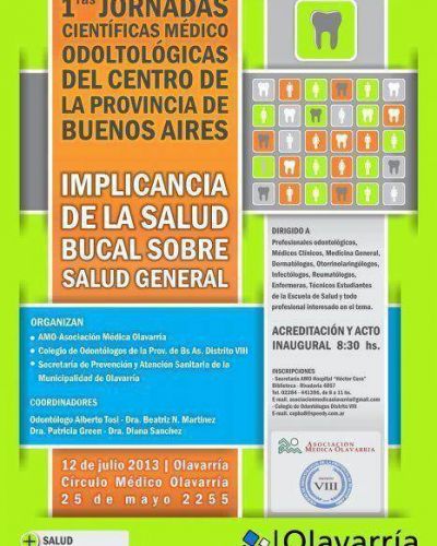 Olavarr�a sede de las Primeras Jornadas Cient�ficas M�dico Odontol�gicas del Centro de la Provincia