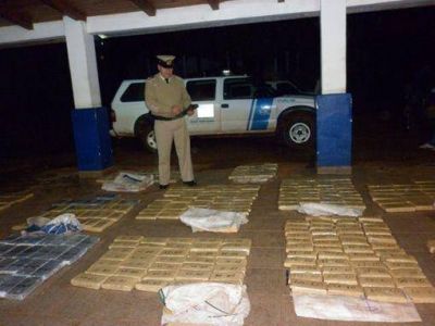 Prefectura secuestr� casi media tonelada de marihuana en Corpus