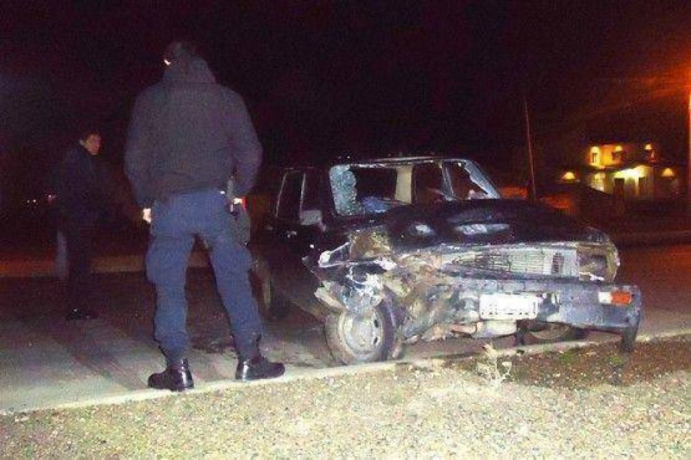 Un lesionado en fuerte choque