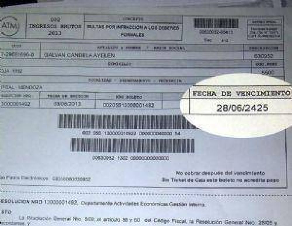 ATM: Sitea denuncia problemas en la emisi�n de facturas