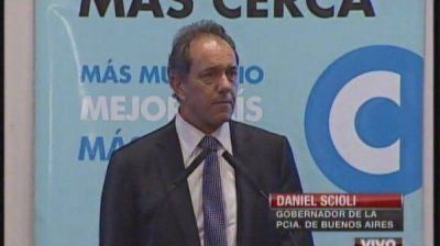 Scioli a Insaurralde: "Estamos encolumnados con vos"