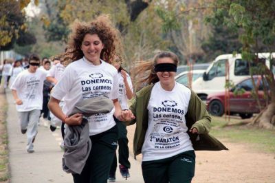 Se realiz� la segunda marat�n de concientizaci�n de la ceguera en San Miguel