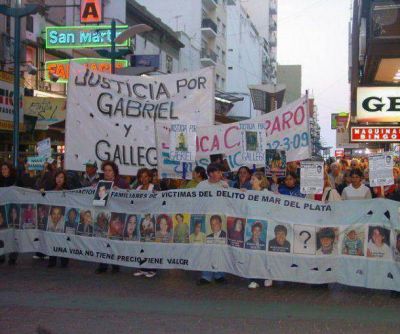 Diez a�os de marchas por seguridad y justicia en Mar del Plata