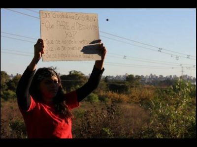 Ambientalistas se manifestaron por tareas de desmonte en la Toma Vieja, en Paran�