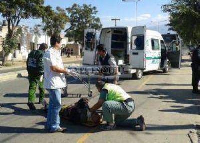  Colectivo arroll� a un septuagenario en bicicleta