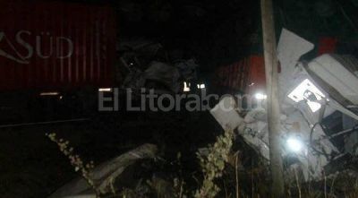 Choque de camiones en la ruta 11