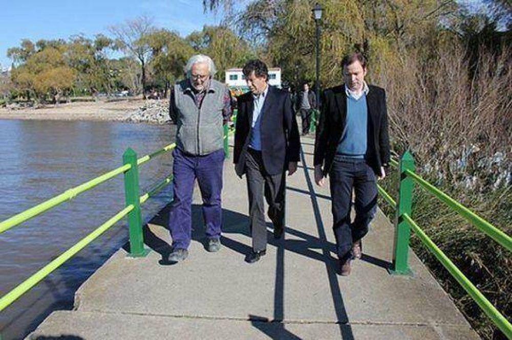 Posse supervis� las obras en el paseo costero de San Isidro