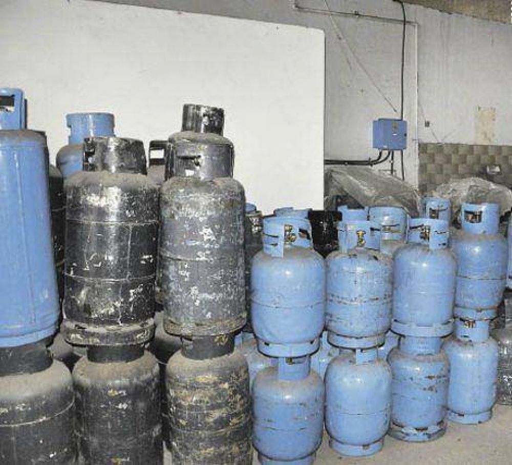 Faltante de garrafas de gas de 10 kg 