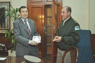 Recibi� a jefes del Ej�rcito y Gendarmer�a