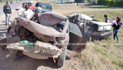 Camioneta provoca un choque en cadena sobre ruta 16 con diez heridos, algunos graves