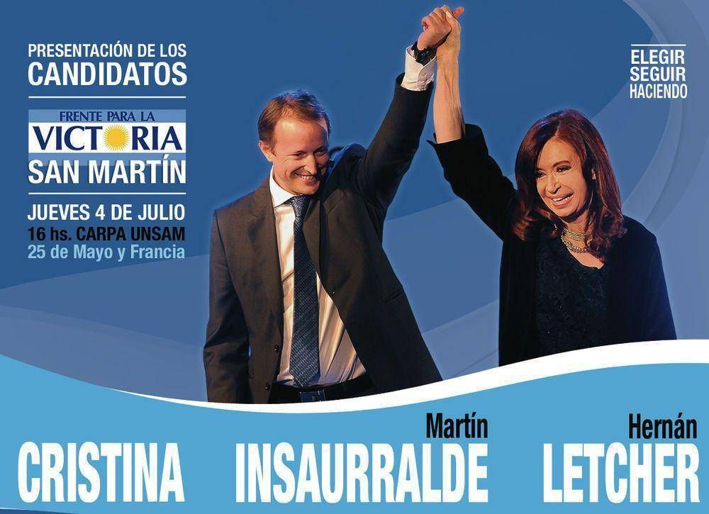 El kirchnerismo presenta a sus candidatos de San Mart�n‏