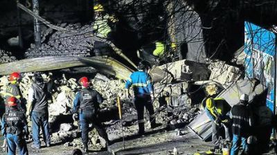 Se derrumb� una medianera en Caballito