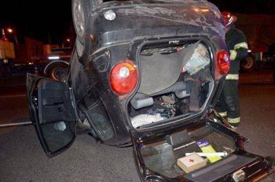 Vuelco sin heridos en la Panamericana