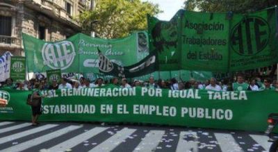 ATE provincia realiza paro y movilizaci�n en reclamo de reapertura de paritarias y otras reivindicaciones