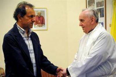 Comenz� la reuni�n entre el Papa Francisco y Daniel Scioli
