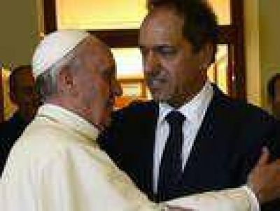 Scioli se reuni� con Francisco: "Es el Papa del mundo"