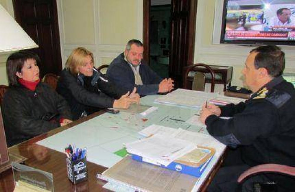 Baragiola y Maiorano se reunieron con el Jefe de la Departamental