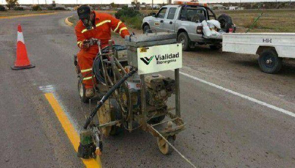 Vialidad Rionegrina finaliza trabajos de se�alizaci�n