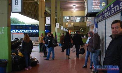 Las vacaciones de invierno comenzaron con poco movimiento de pasajeros en la Terminal