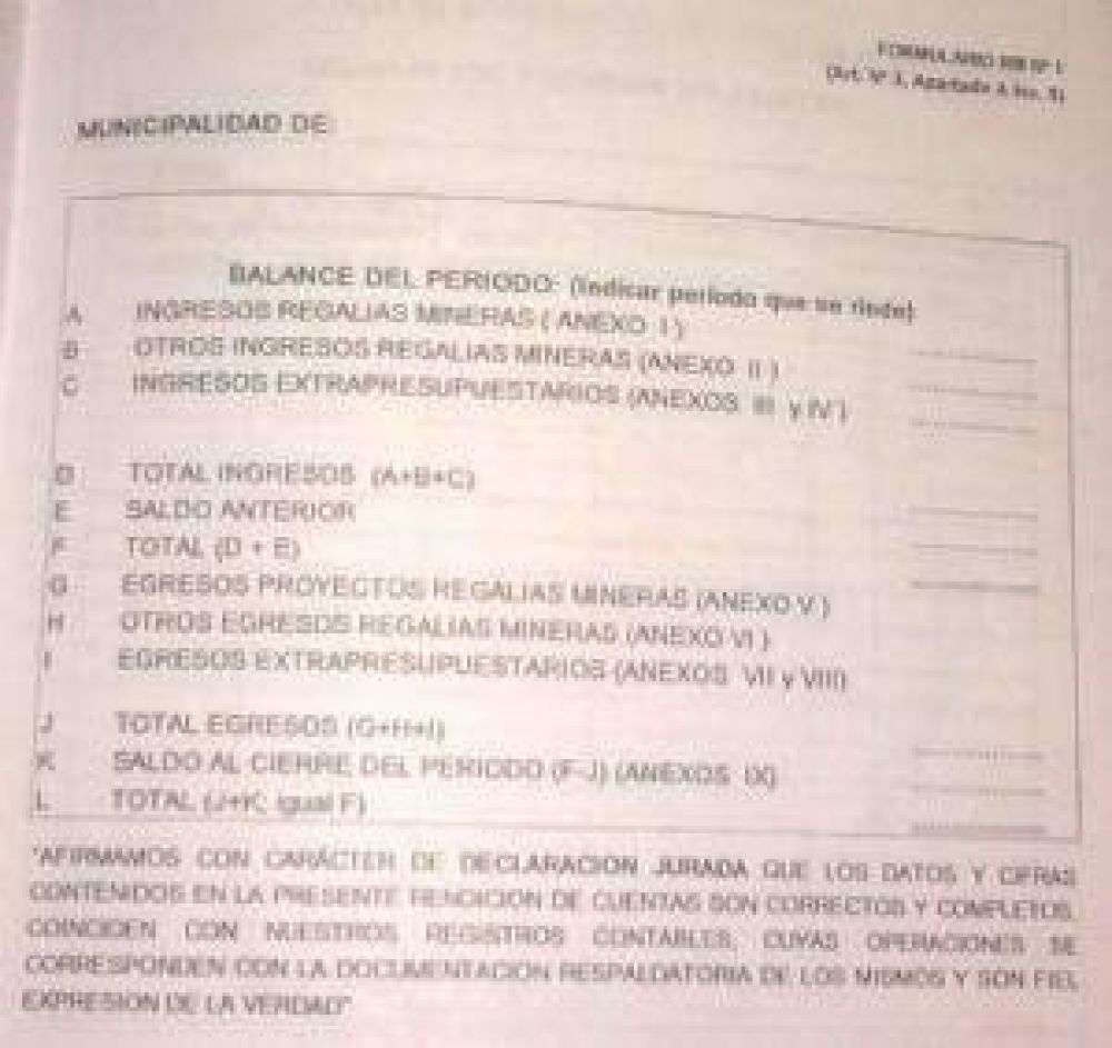 Regal�as: rige nueva modalidad para presentar las rendiciones de cuentas