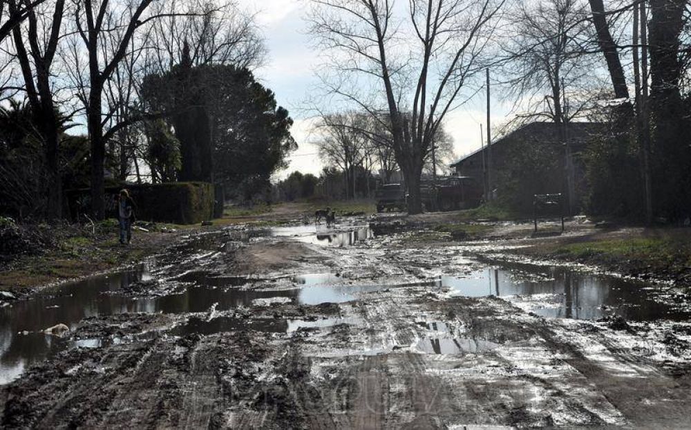 Con la lluvia vuelven los anegamientos al barrio La Ara�a