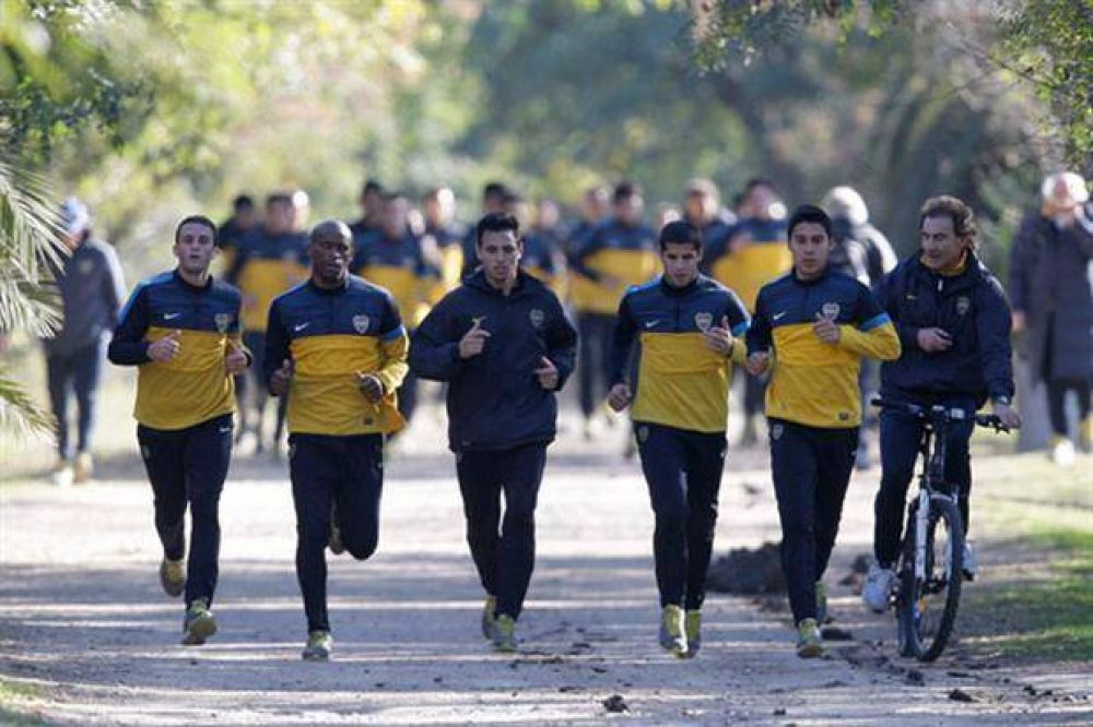 Rosa no, verde: Boca volvi� a entrenarse en la reserva ecol�gica