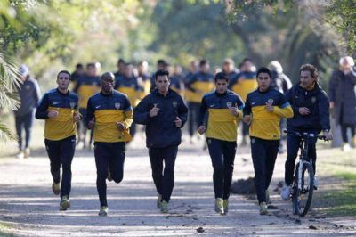 Rosa no, verde: Boca volvi� a entrenarse en la reserva ecol�gica