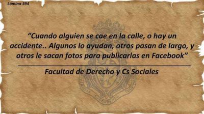Lo que se dice en las aulas de la UNC, en Facebook