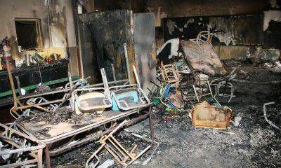 V�ndalos incendiaron dos aulas de un jard�n de Luj�n