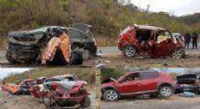 Jujuy: Tres muertos y seis heridos en un choque frontal