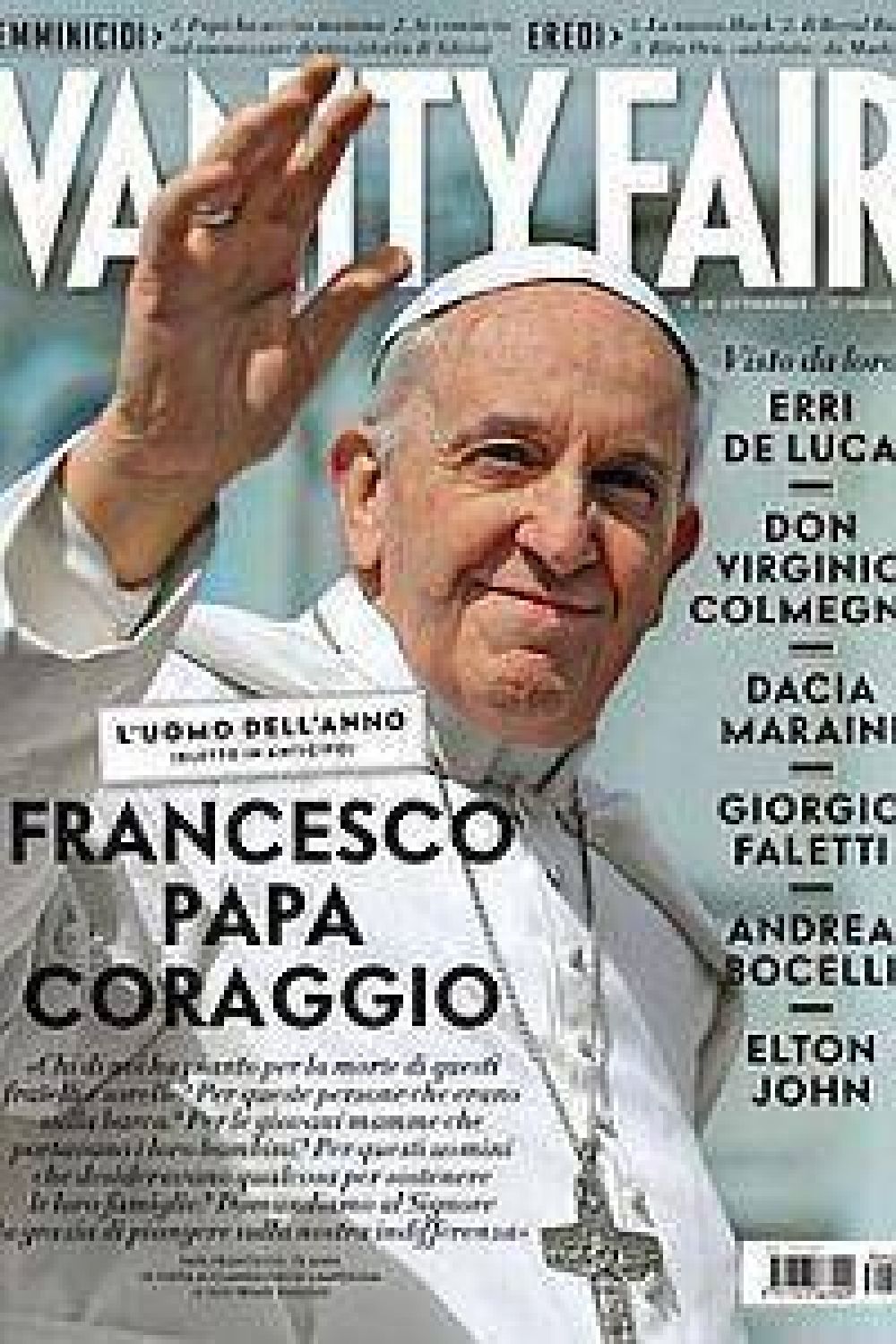 Francisco, "Hombre del A�o" seg�n Vanity Fair de Italia