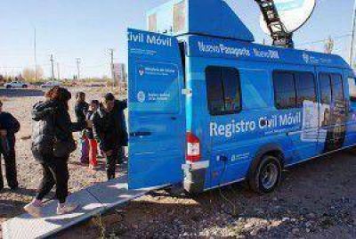 El registro civil m�vil estar� en el oeste de Neuqu�n