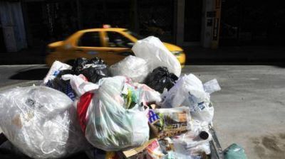 Por el paro de camioneros no hubo recolecci�n de basura