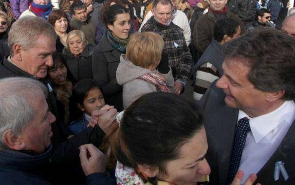 Antes del acto con Insaurralde, Pulti se mostr� con De Narv�ez