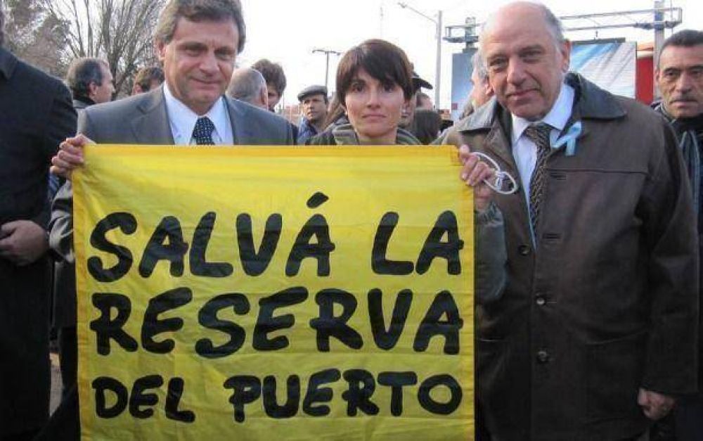En campa�a, Pulti se sum� a la defensa de la Reserva Natural del Puerto