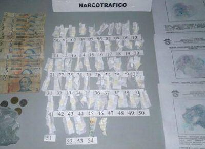 Detenidos con varias dosis de pasta base
