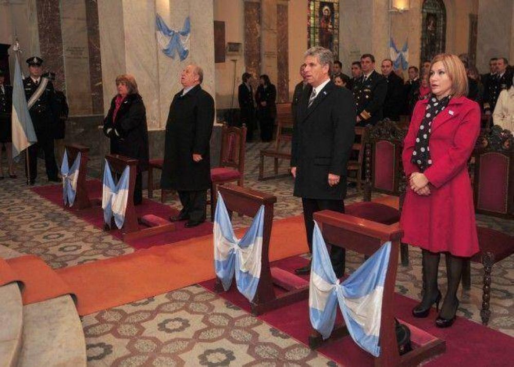 Poggi particip� del Ted�um por el D�a de la Independencia