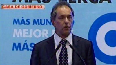 Scioli, bien definido: "Con el modelo se est� o no se est�"