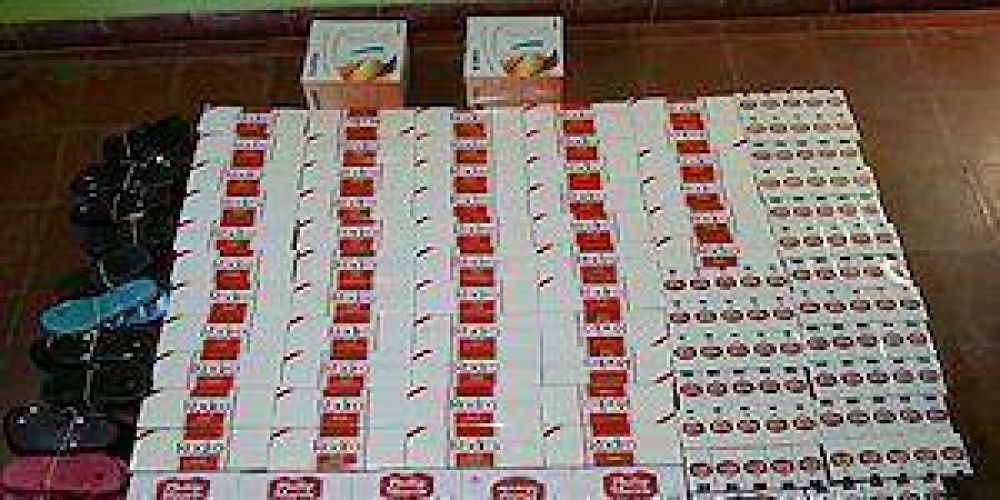 Secuestraron drogas y cigarrillos