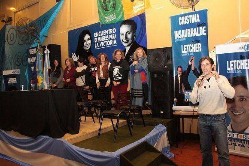 Letcher homenaje� a las mujeres militantes del FPV de San Mart�n