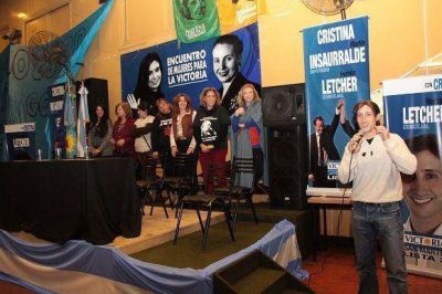 Letcher homenaje� a las mujeres militantes del FPV de San Mart�n