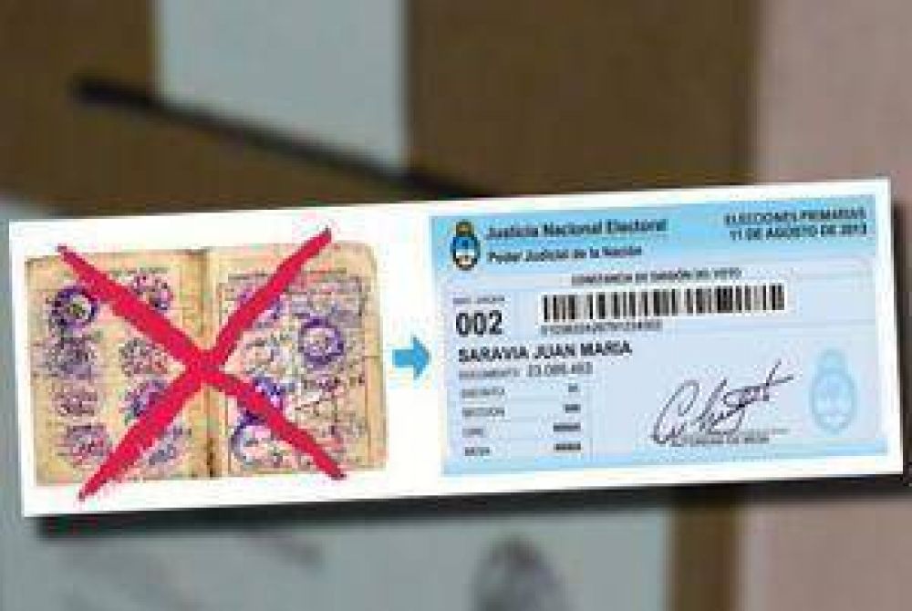 Un troquel ser� la constancia de emisi�n de voto para las primarias