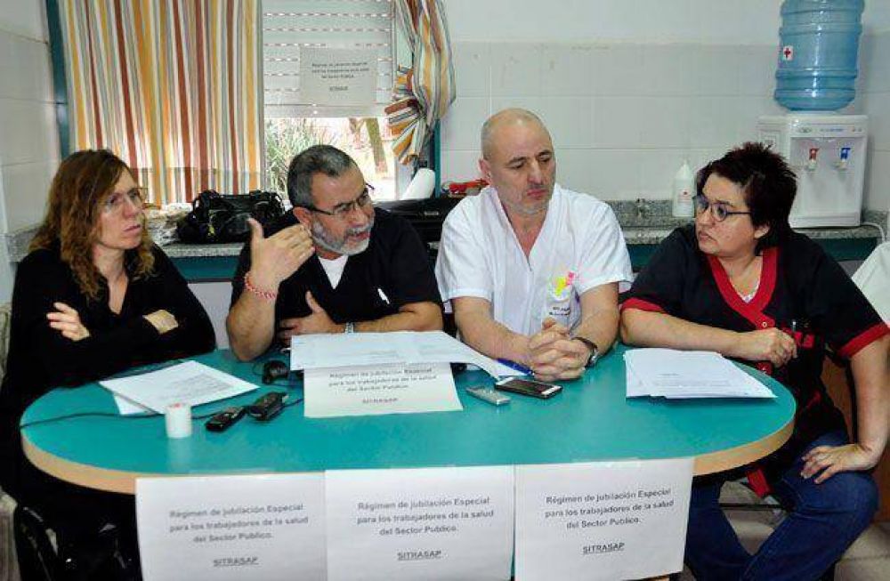 Los trabajadores de la salud reclaman un r�gimen de jubilaci�n especial
