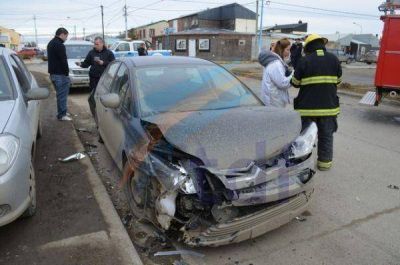Cu�druple choque sobre calle Pellegrini