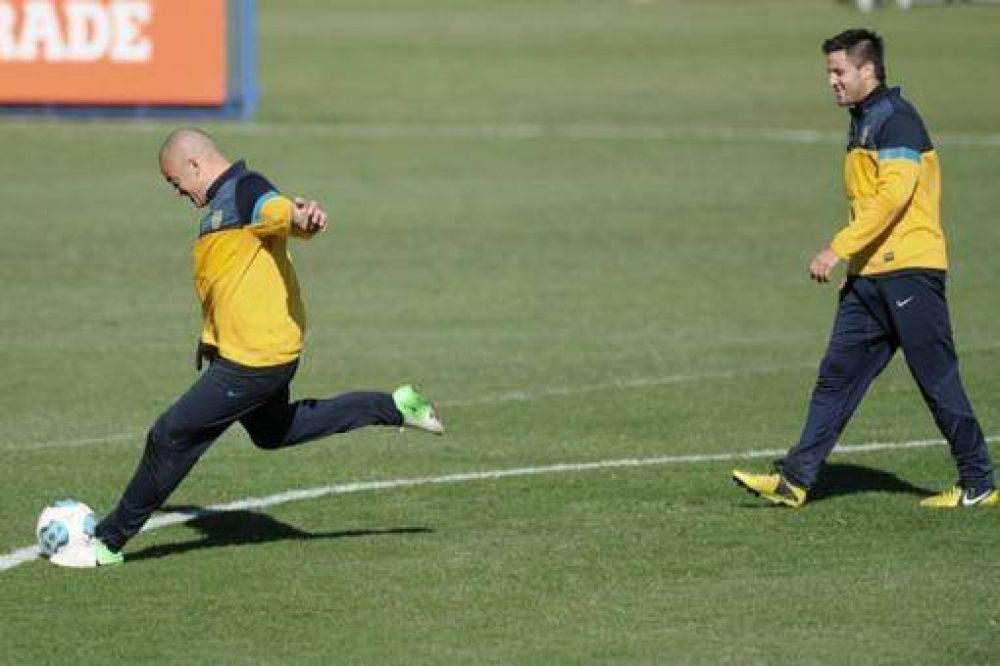 Con el aval de Bianchi, Erviti y Silva se entrenaron con la reserva