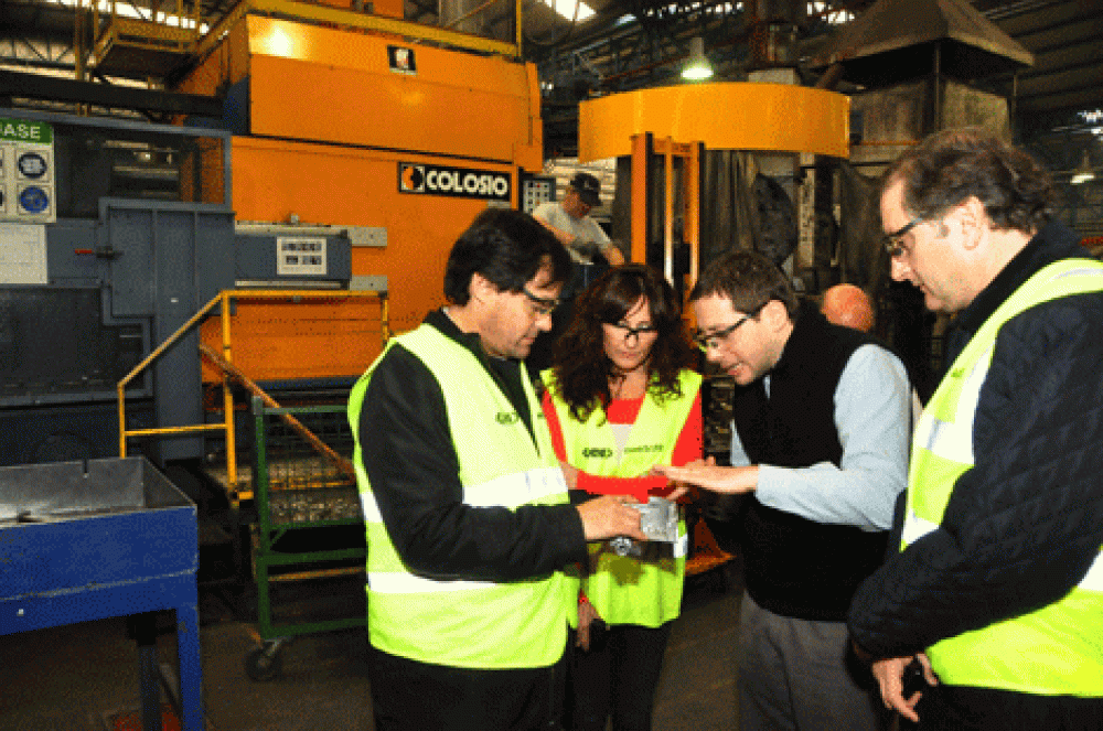Pittelli visit� la empresa GKN y luego recorri� el Parque Industrial 