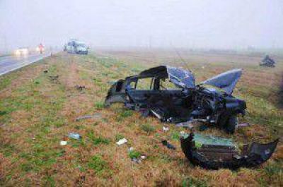 Tr�gico accidente en Ruta 205 entre una Combi y un autom�vil. 