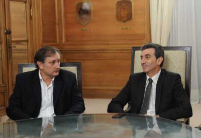 Randazzo se reuni� con los candidatos del FpV Ovidio Pollaroli y Julio Giaccone 