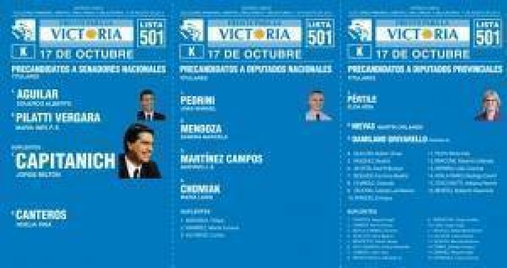 El Frente para la Victoria presenta sus candidatos en Senz Pea