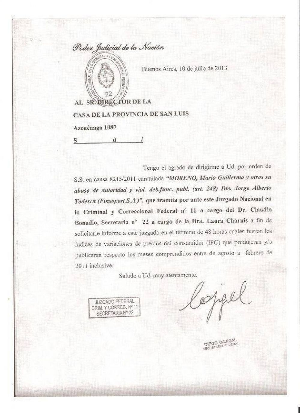 Piden Informaci�n a Estad�sticas y Censos